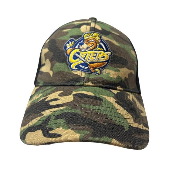 Erie Otters Camo Snapback Trucker Dad Hat Cap Hunting OHL CHL Matthew Schaefer - Picture 1 of 9